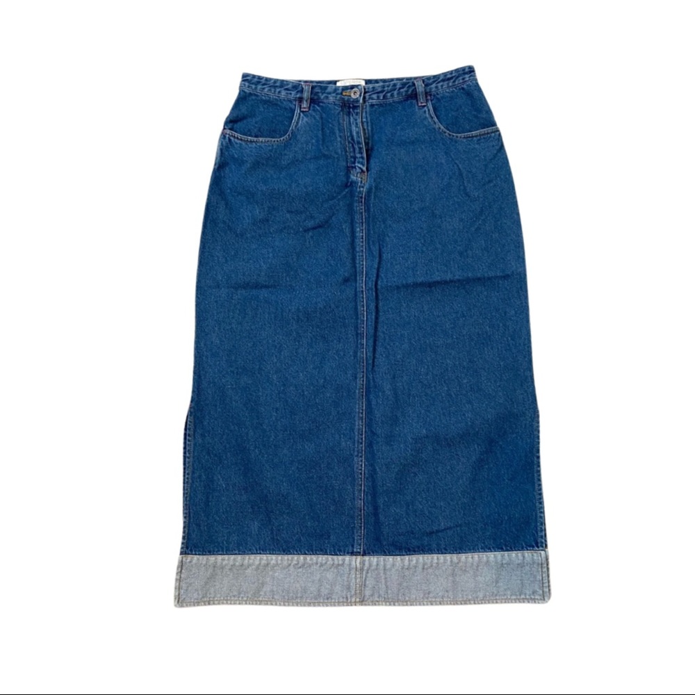 Vintage 90s Christoper & Banks Denim Skirt Size 10
